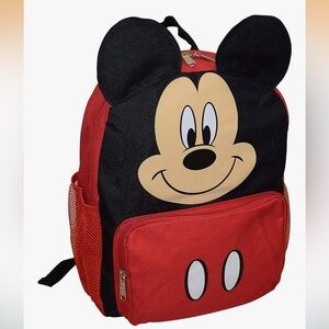 Mickey Mouse Kids Backpack in Black and Red. New never used without tags